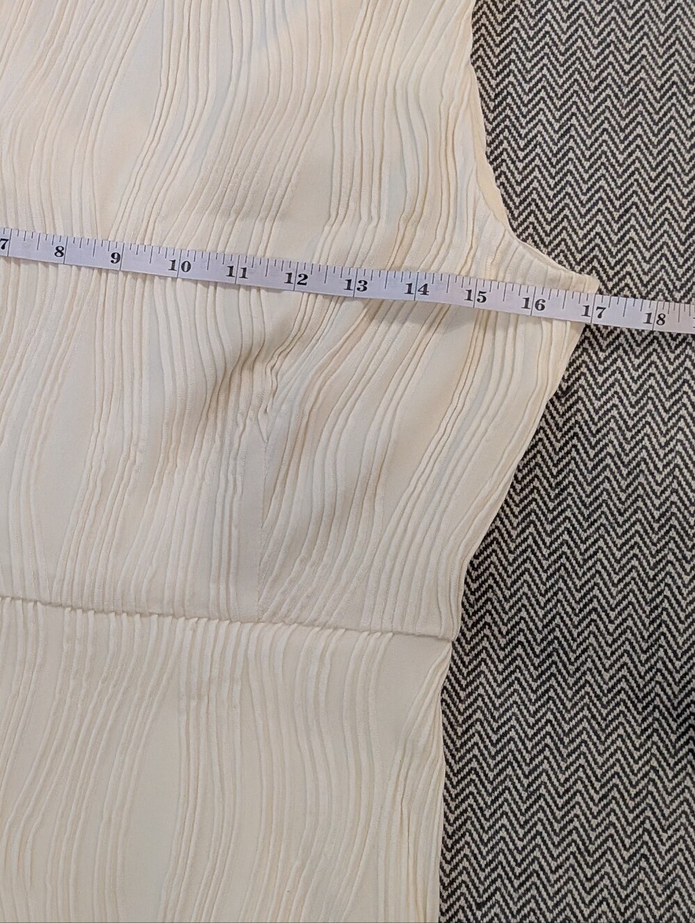 NWT Ripple Textured Sleeveless Cocktail Mini Dress (Med) Clean Girl Minimalist - Picture 11 of 11